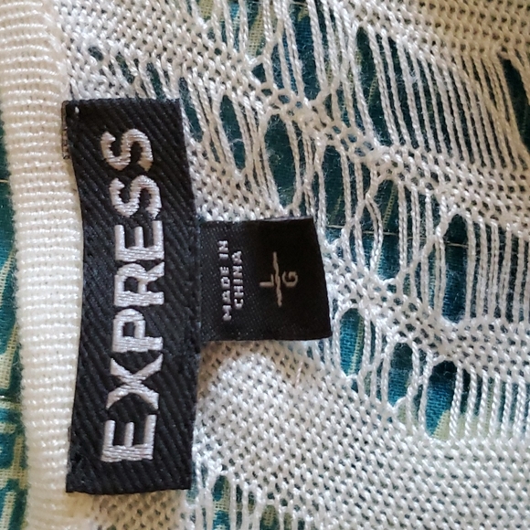 Express, Large, Sweater, Cream - Picture 3 of 4